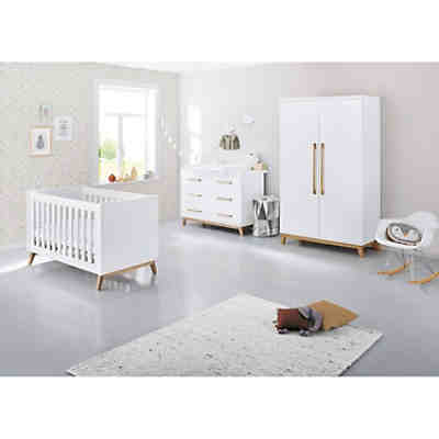 Babyzimmer inkl. Kinderkleiderschrank RIJEKA-134 in weiß edelmatt