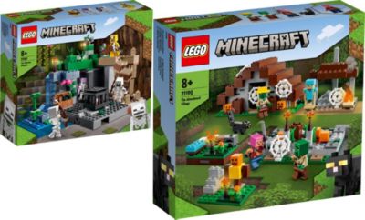 LEGO Minecraft® 2er Set: Skelettverlies (21189) + Das verlassene Dorf (21190)