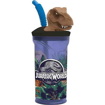 3D-Trinkbecher Jurassic World, 360 ml, inkl. Trinkhalm