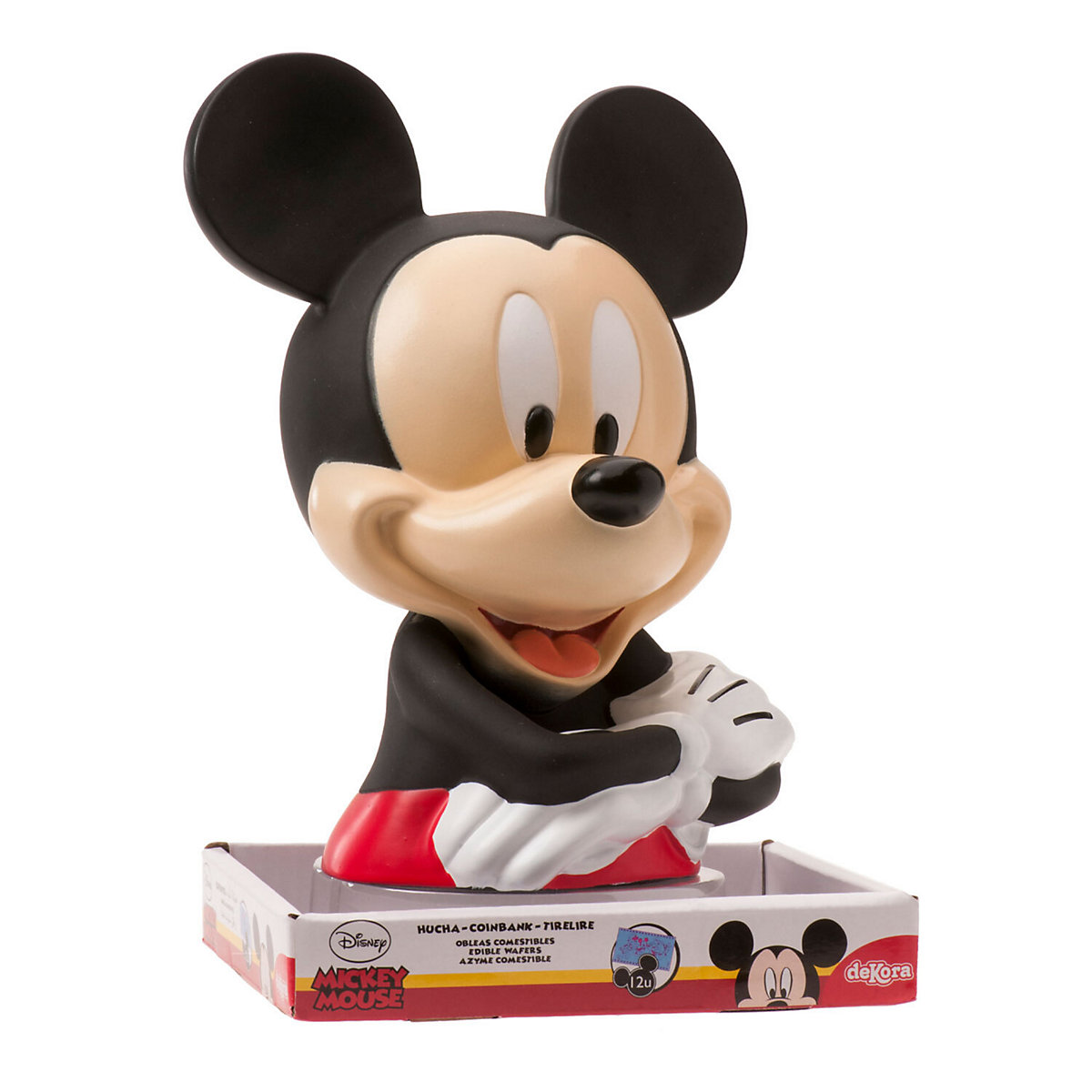 deKora Spardose Mickey Mouse mit essbaren Geldscheinen als Tortendeko