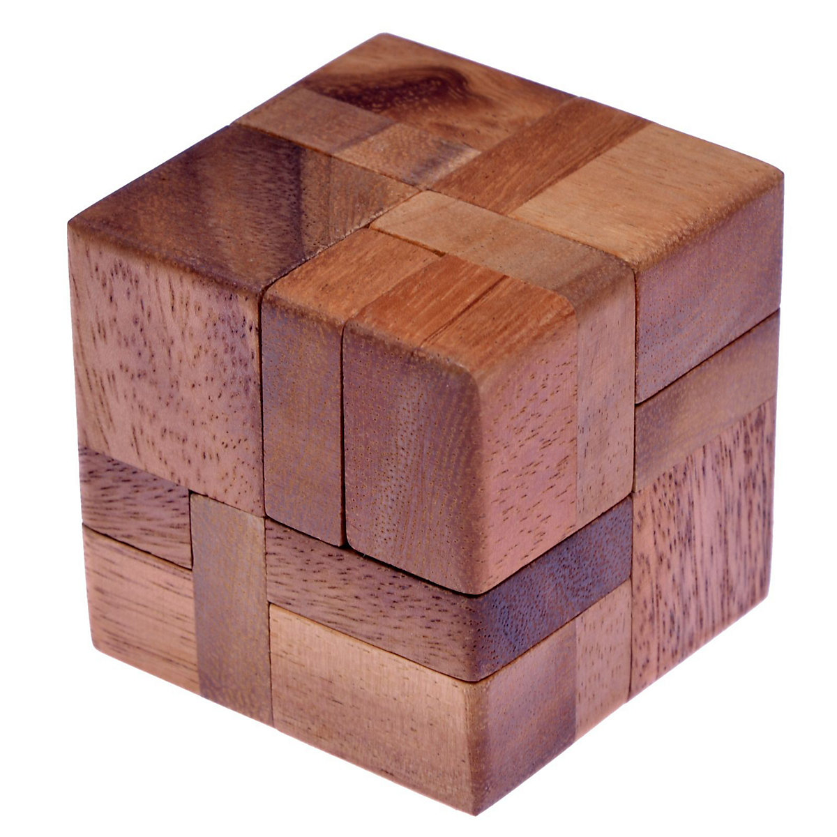 LOGOPLAY 6 Pieces in a Cube 3D Puzzle Knobelspiel aus Holz
