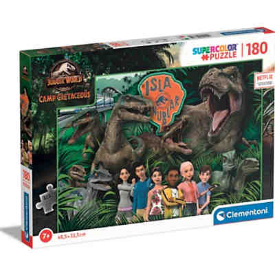 Supercolor Puzzle - Jurassic World - Camp Cretaceous - Isla Nublar, 180 Teile