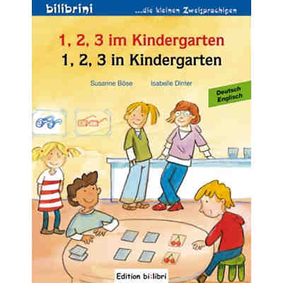 1, 2, 3 im Kindergarten, Deutsch-Englisch. 1, 2, 3 in Kindergarten