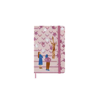 Moleskine Notizbuch - Sakura Pocket/A6, Liniert, Stoffeinband, Paar