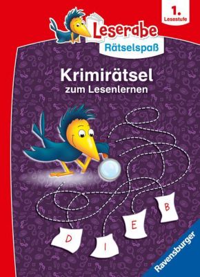 Image of Buch - Ravensburger Leserabe Rätselspaß - Krimirätsel zum Lesenlernen ab 6 Jahren - 1. Lesestufe