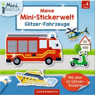 Image of Meine Mini-Stickerwelt - Glitzer-Fahrzeuge