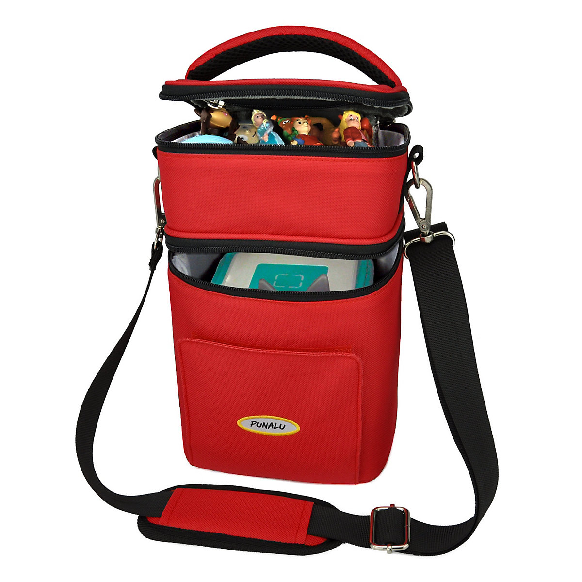 PUNALU Kompakte Tasche für Toniebox und Zubehör Platz für ca. 20 Tonies Hörfiguren Toniebox Tasche