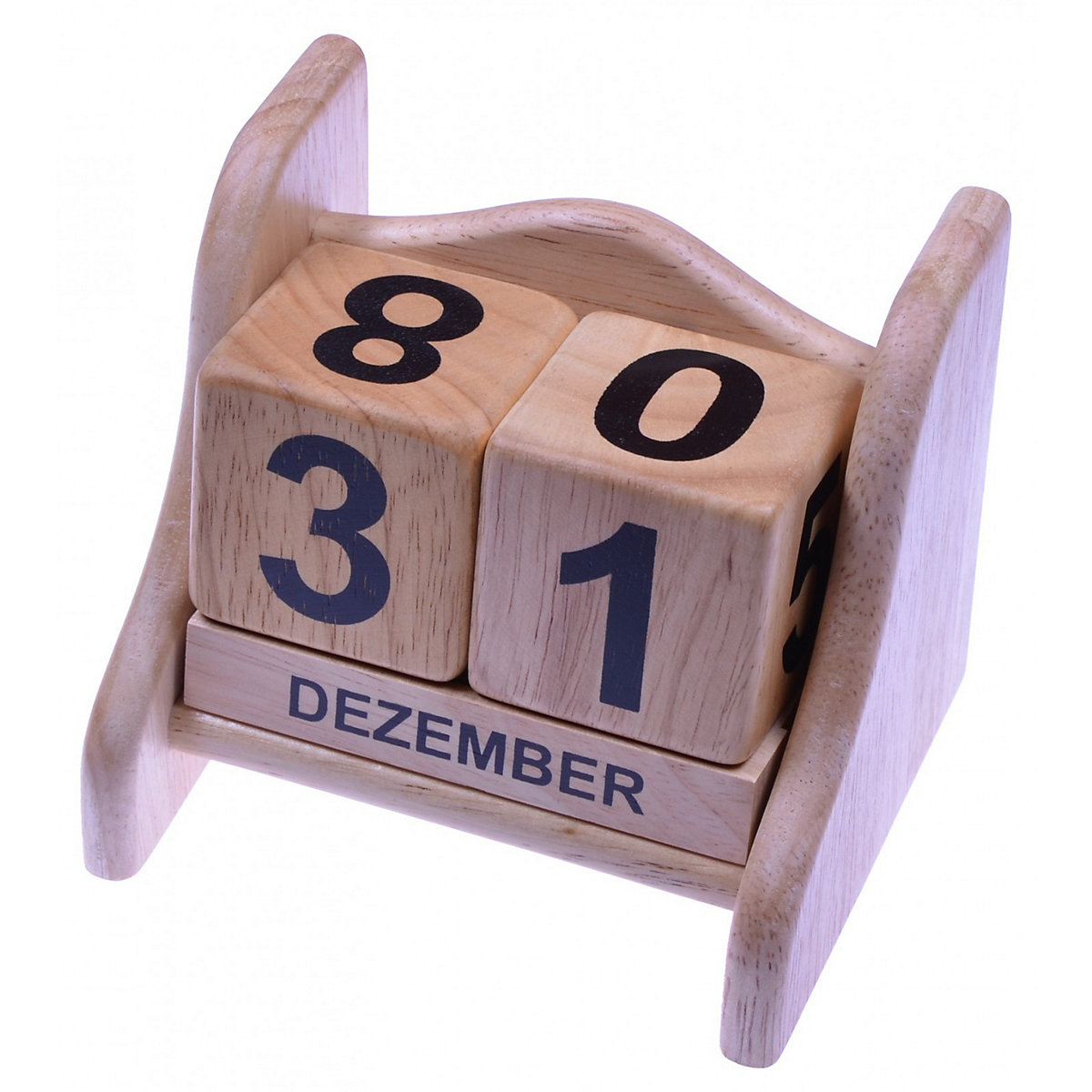 LOGOPLAY Ewiger Kalender Dauerkalender Datumsanzeige aus Holz