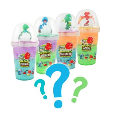 SLIMY® Dinosaur Collectible 155g Original Slimy Slime Spielmasse in zwei Farben inkl. lustiger Dinosaurier Sammelfigur