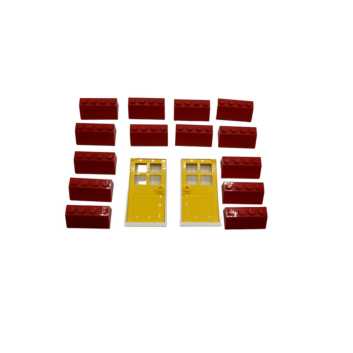 Lego® Dachsteine und Türen gelb 16 Teile neu