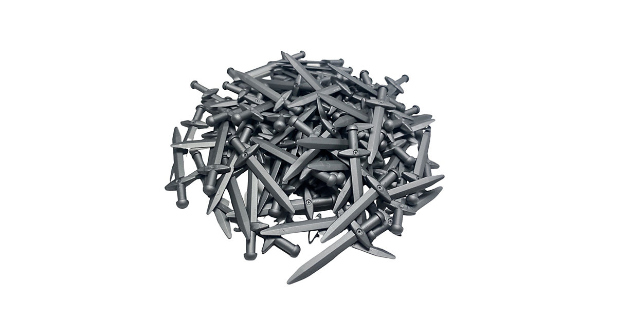 Spielzeug/Konstruktionsspielzeug: Lego Lego® Ritter Schwert Silber - Flat Silver Weapon 98370 NEU - 10x silber