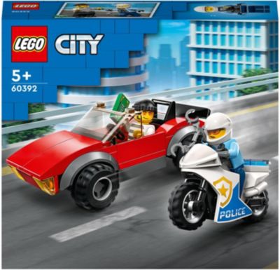 Image of 60392 City Verfolgungsjagd mit dem Polizeimotorrad, Konstruktionsspielzeug