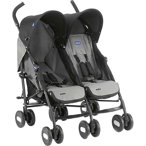 Коляска прогулочная Chicco Echo Twin для близнецов Coal от CHICCO