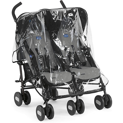 Коляска прогулочная Chicco Echo Twin для близнецов Coal от CHICCO