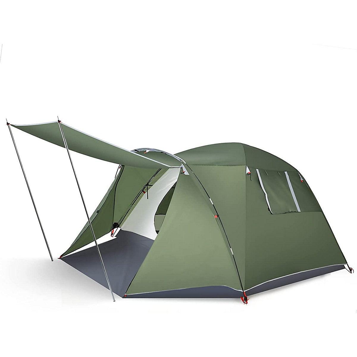 COSTWAY® Campingzelt mit Vordach 4 Personen