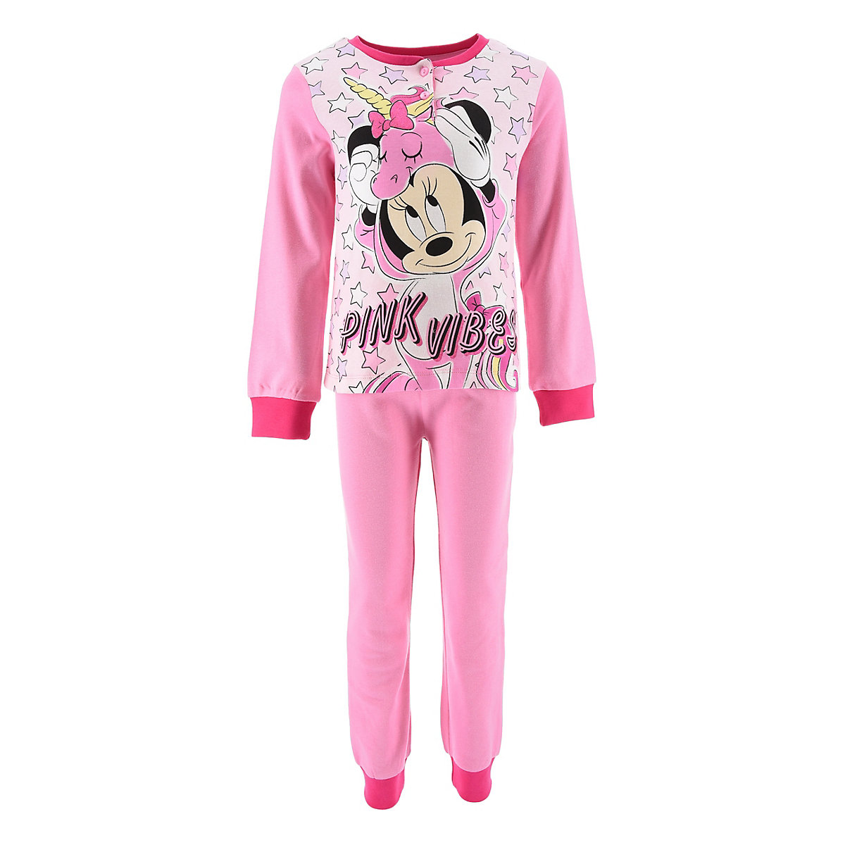 Minnie Mouse Schlafanzug Pyjama Langarm Shirt + Schlaf-Hose