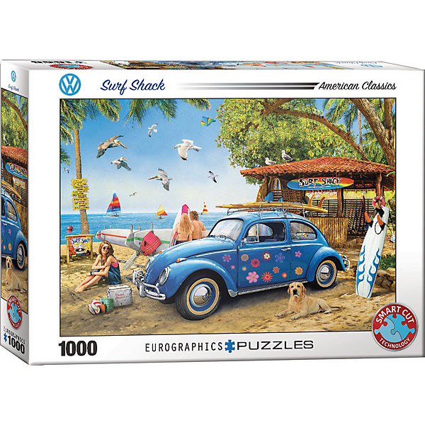 Puzzle VW Beetle Surf Shack, 1.000 Teile
