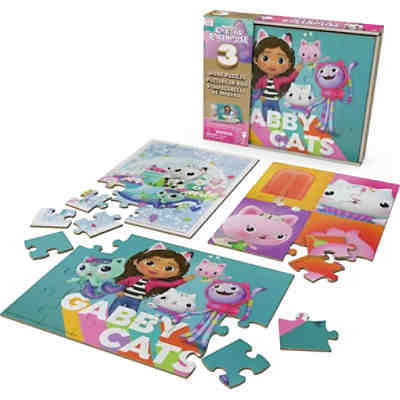 Puzzle-Sammlung Gabby’s Dollhouse, 3 Puzzle, 12- und 16-teilig