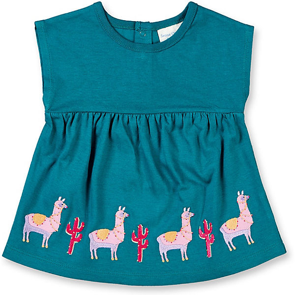 Baby T-Shirt AURORA für Mädchen, Lamas, Organic Cotton