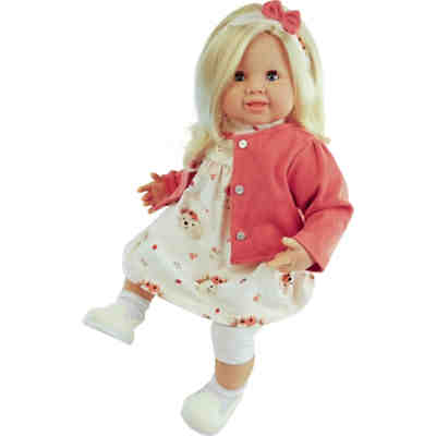 Schildkröt Puppe Klara Gr. 52 cm (blonde Haare, blaue Schlafaugen, Baby Puppe inkl. Kleidung)