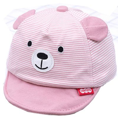 frler Basecap Bär Ohren Gestreift Schirmmütze Caps für Kinder