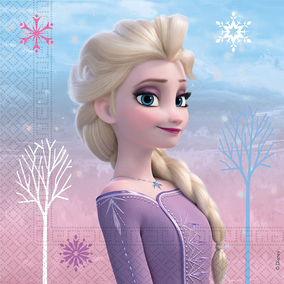 Procos Servietten Frozen 2 Anna & Elsa 20 Stück 3-lagig 33x33cm