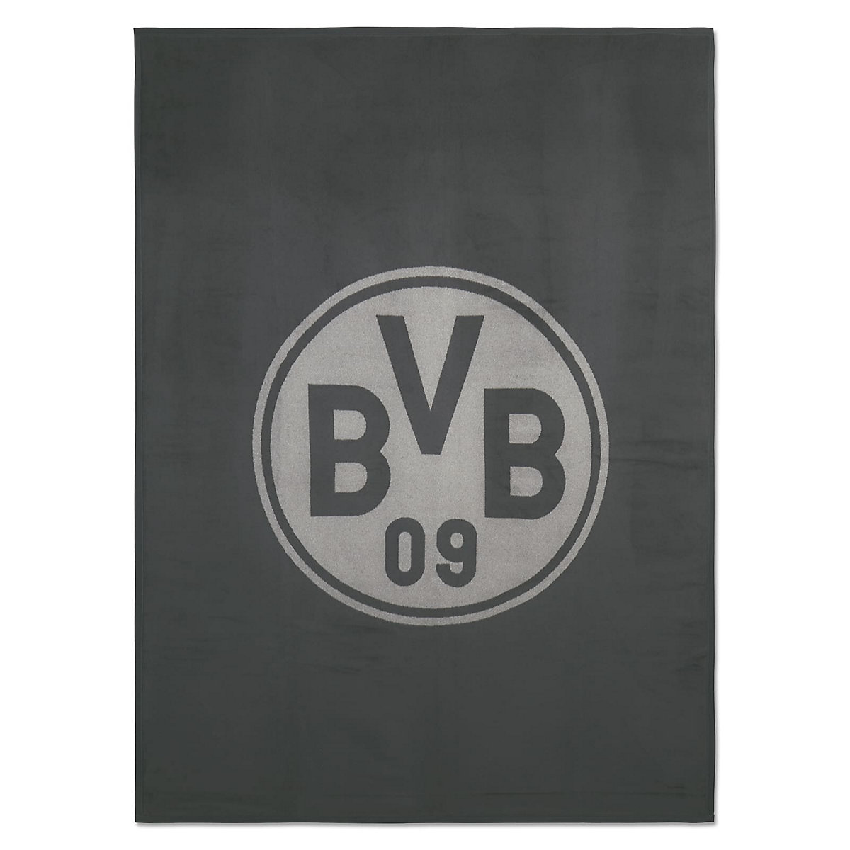 Borussia Dortmund BVB Velourdecke (150 x 200cm) anthrazit