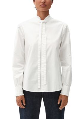 s.Oliver Bluse mit Rüschendetails Langarmblusen