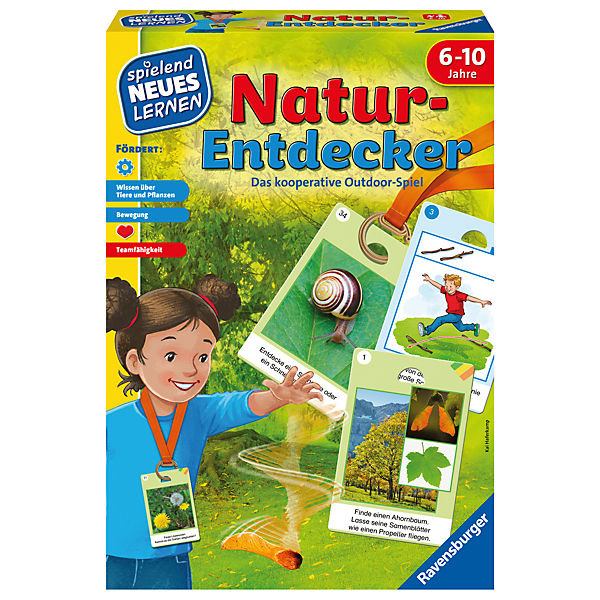 Ravensburger 25033 - Natur-Entdecker - Lernspiel für Kinder, Outdoor Spiel für Kinder von 6-10 Jahren, für 1-6 Spieler, Naturspiel, Bewegungsspiel, Tiere und Pflanzen