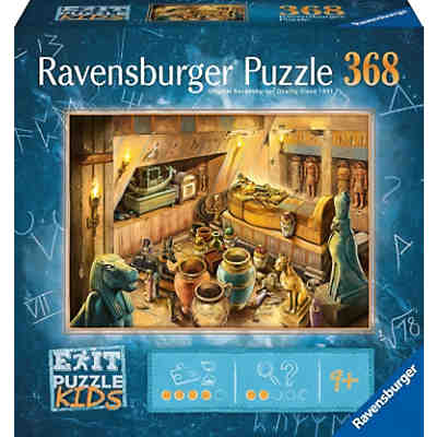 Ravensburger EXIT Puzzle Kids - 13360 Im Alten Ägypten - 368 Teile Puzzle für Kinder ab 9 Jahren, Kinderpuzzle