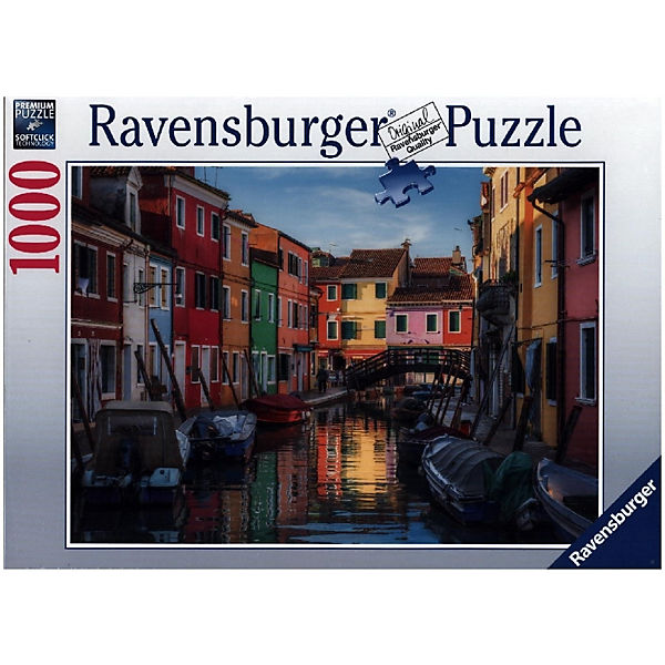 Ravensburger Puzzle 17392 Burano in Italien - 1000 Teile Puzzle für Erwachsene und Kinder ab 14 Jahren