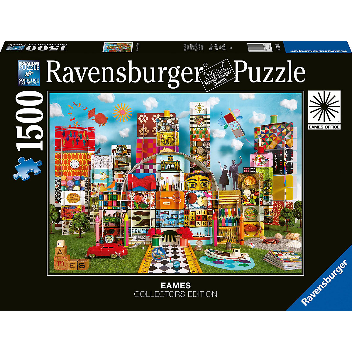 Ravensburger Puzzle 17191 Eames House of Cards Fantasy 1500 Teile Puzzle für Erwachsene und Kinder ab 14 Jahren