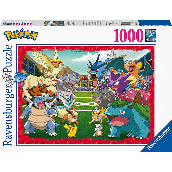 Ravensburger Puzzle 17453 - Pokémon Kräftemessen - 1000 Teile Pokémon Puzzle für Erwachsene und Kinder ab 14 Jahren