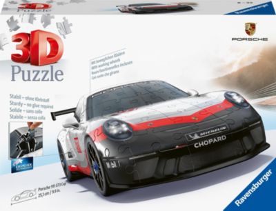 Image of Ravensburger 3D Puzzle Porsche 911 GT3 Cup 11557 - Das berühmte Fahrzeug und Sportwagen als 3D Puzzle Auto