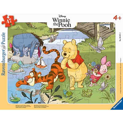 Ravensburger Kinderpuzzle 05671 - Mit Winnie Puuh die Natur entdecken - 47 Teile Teile Disney Rahmenpuzzle für Kinder ab 4 Jahren