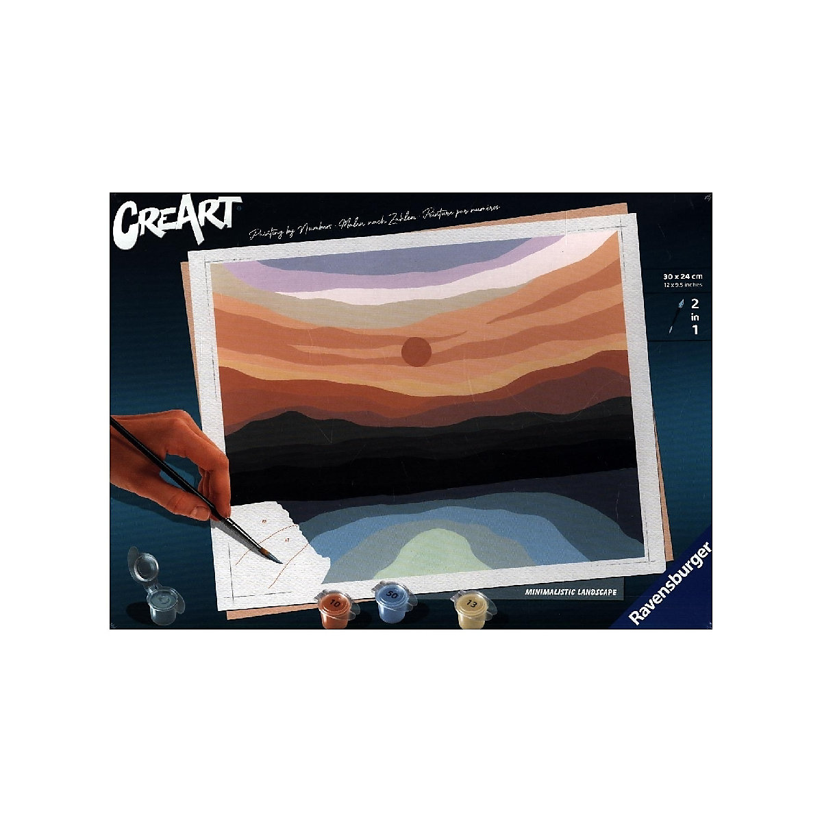Ravensburger Malen nach Zahlen 23515 Minimalistic Landscape ab 12 Jahren Ravensburger Malen nach Zahlen 23515 Minimalistic Landscape ab 12 Jahren