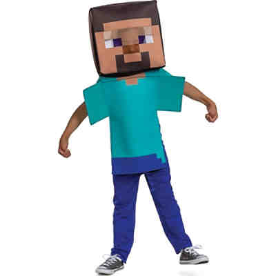 Minecraft Steve Adaptive Kinderkostüm  S (4-6 Jahre)