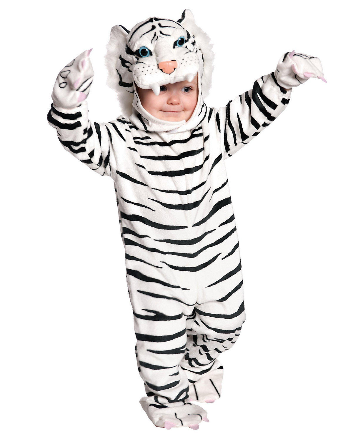 UNDERWRAPS Weißer Tiger Kostüm für Babys