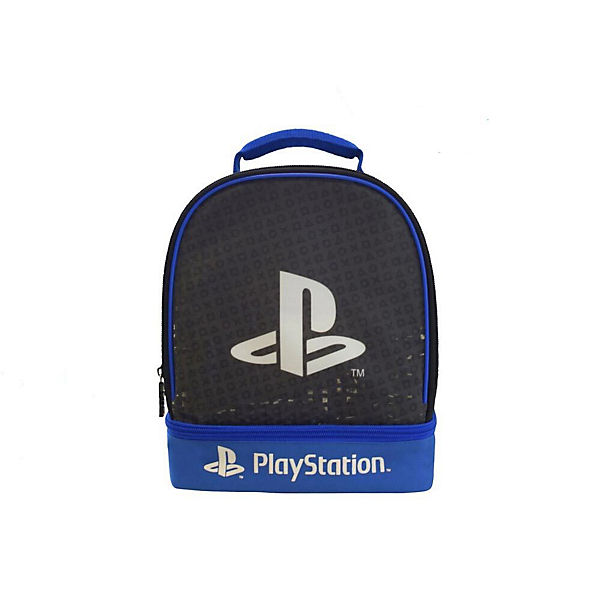Aufbewahrungstasche Lunchbag Playstation, 27 x 22 x 12,5 cm, isoliert, mit separatem Fach