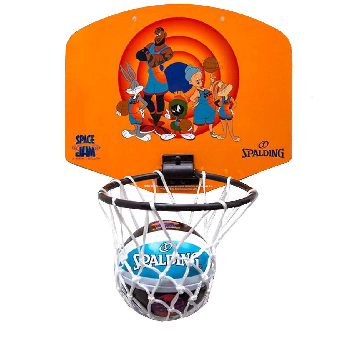 SPALDING Basketball-Rückwand Mini Basketball Set Space Jam 79006Z Basketballkörbe für Kinder