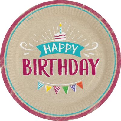 Amscan Pappteller My Birthday Party D23cm 8er