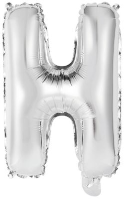 Amscan Folienballon Buchstabe H mini 34cm silber
