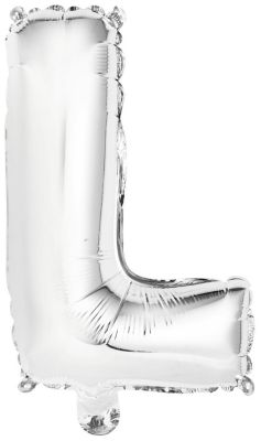 Amscan Folienballon Buchstabe L mini 34cm silber