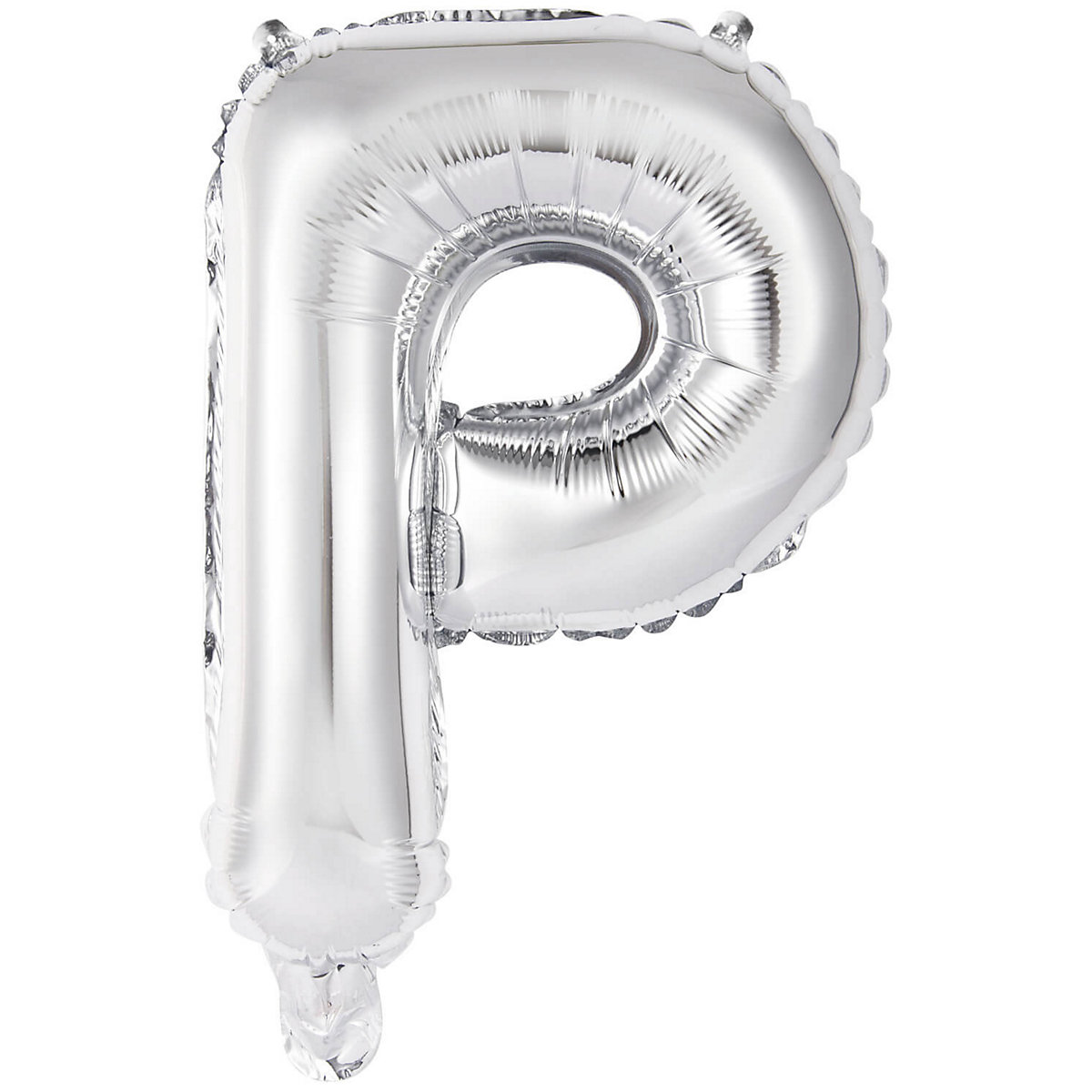Amscan Folienballon Buchstabe P mini 34cm silber