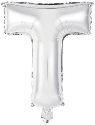 Amscan Folienballon Buchstabe T mini 34cm silber