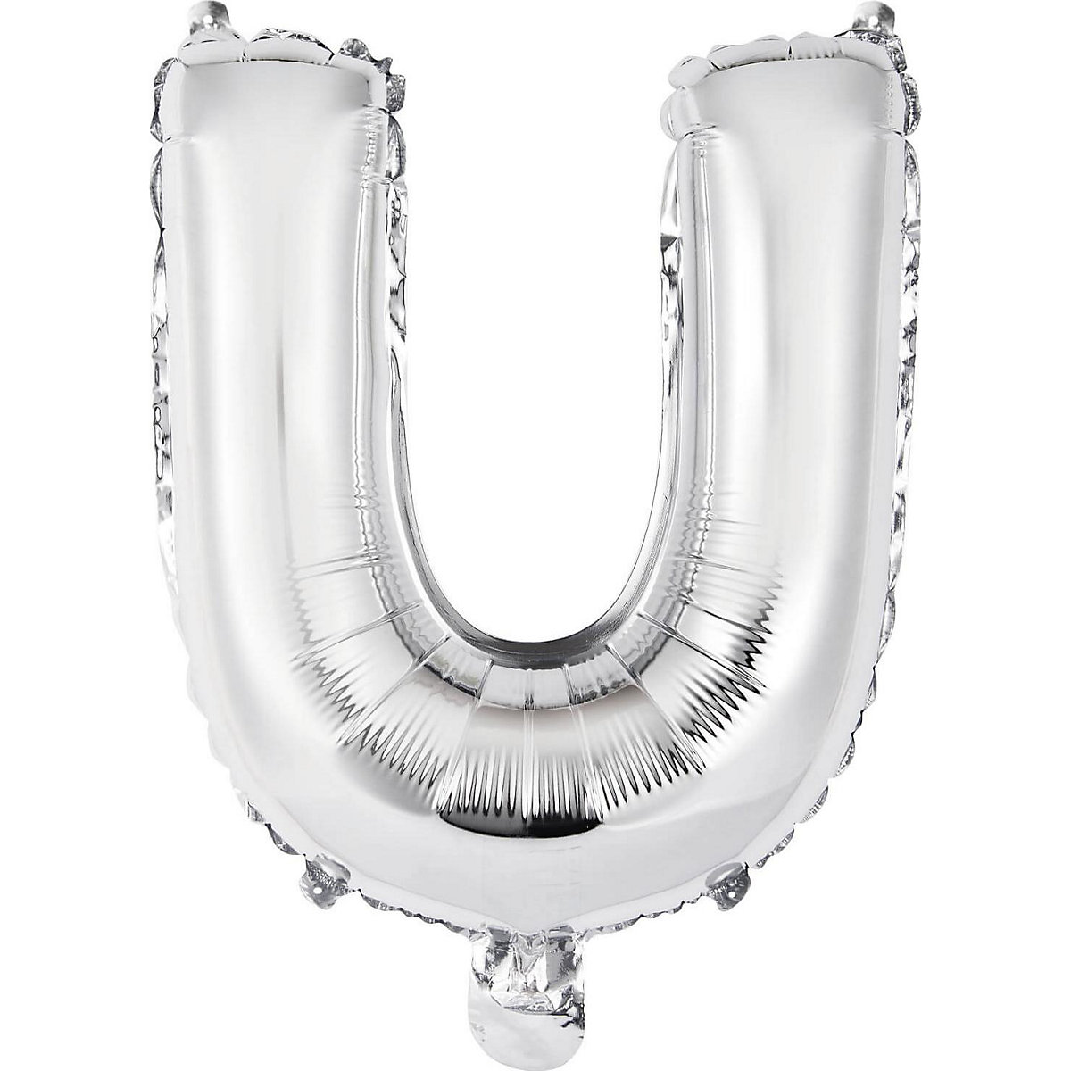 Amscan Folienballon Buchstabe U mini 34cm silber