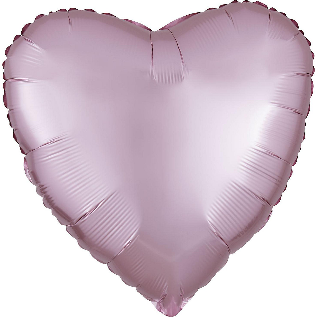 Amscan Folienballon Herz 43cm Seidenglanz pastell-pink