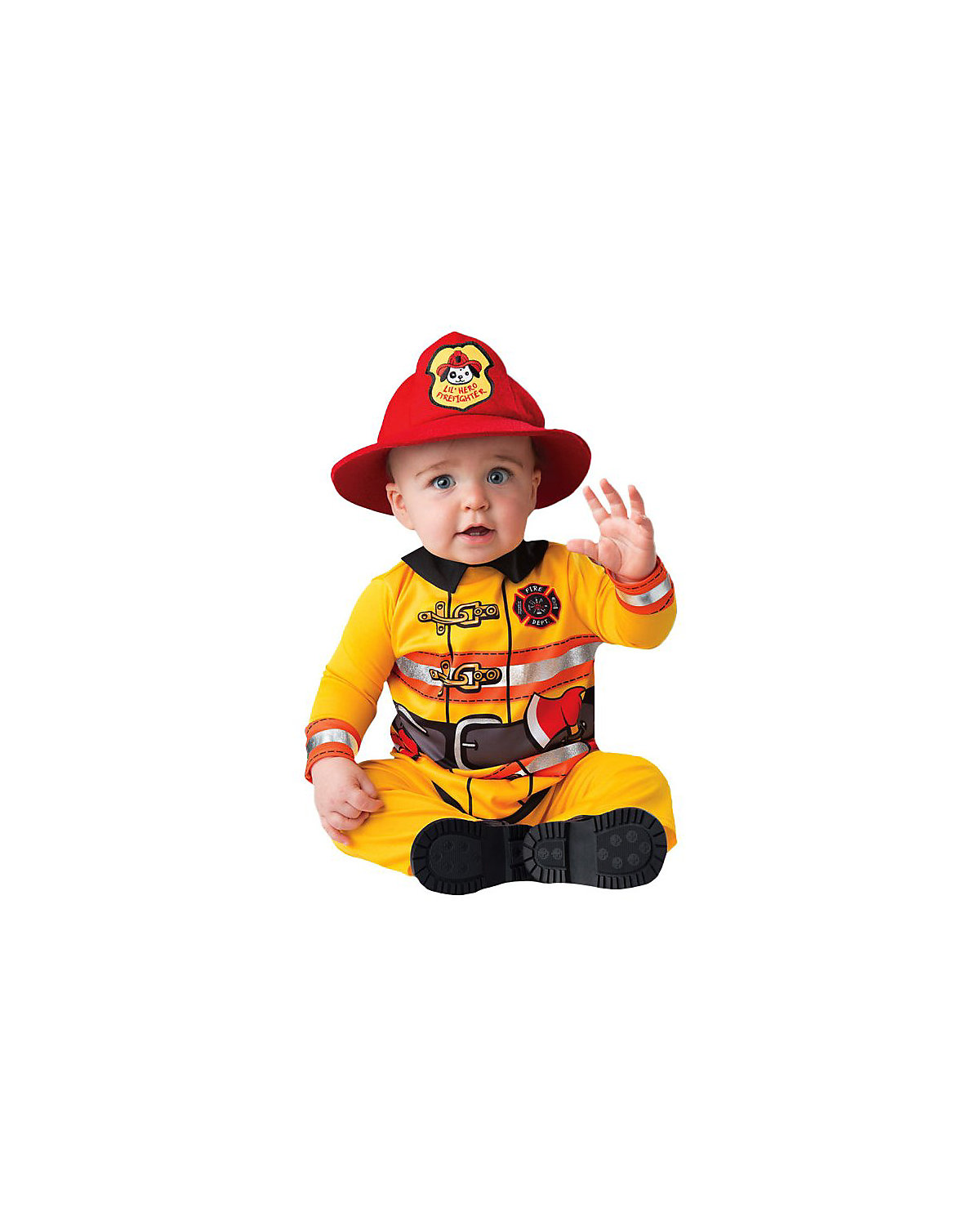 incharacter® Feuerwehrmann Stramplerkostüm für Babys incharacter® Feuerwehrmann Stramplerkostüm für Babys