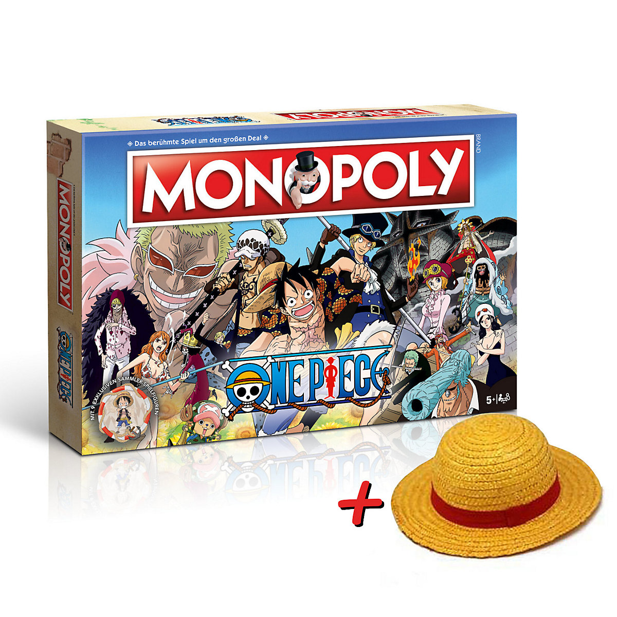 Winning Moves Brettspiel Monopoly One Piece inkl. Ruffy Strohhut