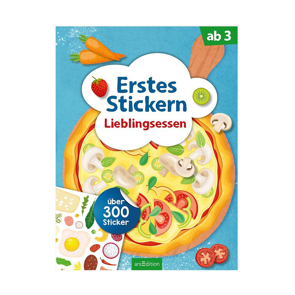 arsEdition Verlag Erstes Stickern Lieblingsessen